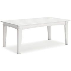 Hyland wave White Outdoor Coffee Table - Ornate Home