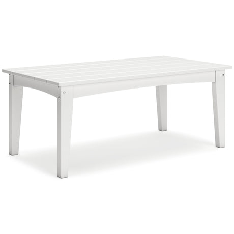 Hyland wave White Outdoor Coffee Table - Ornate Home