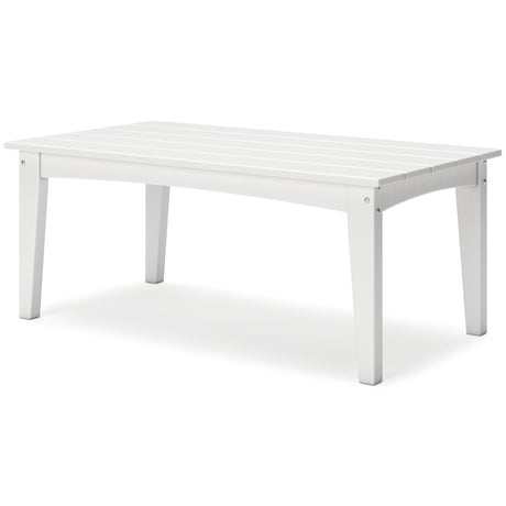 Hyland wave White Outdoor Coffee Table - Ornate Home