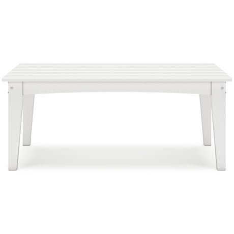 Hyland wave White Outdoor Coffee Table - Ornate Home