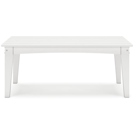 Hyland wave White Outdoor Coffee Table - Ornate Home