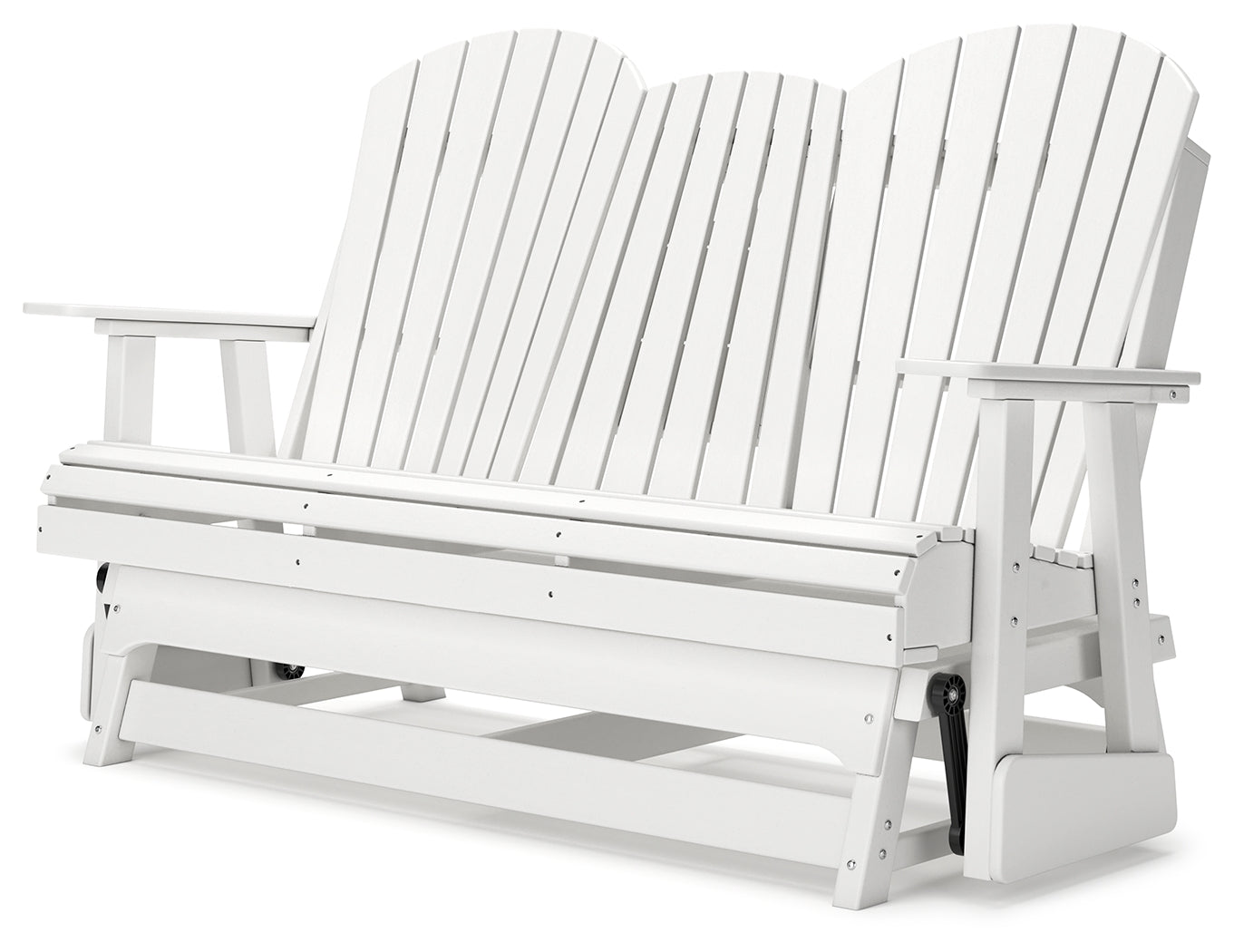 Hyland wave White Outdoor Glider Loveseat - Ornate Home