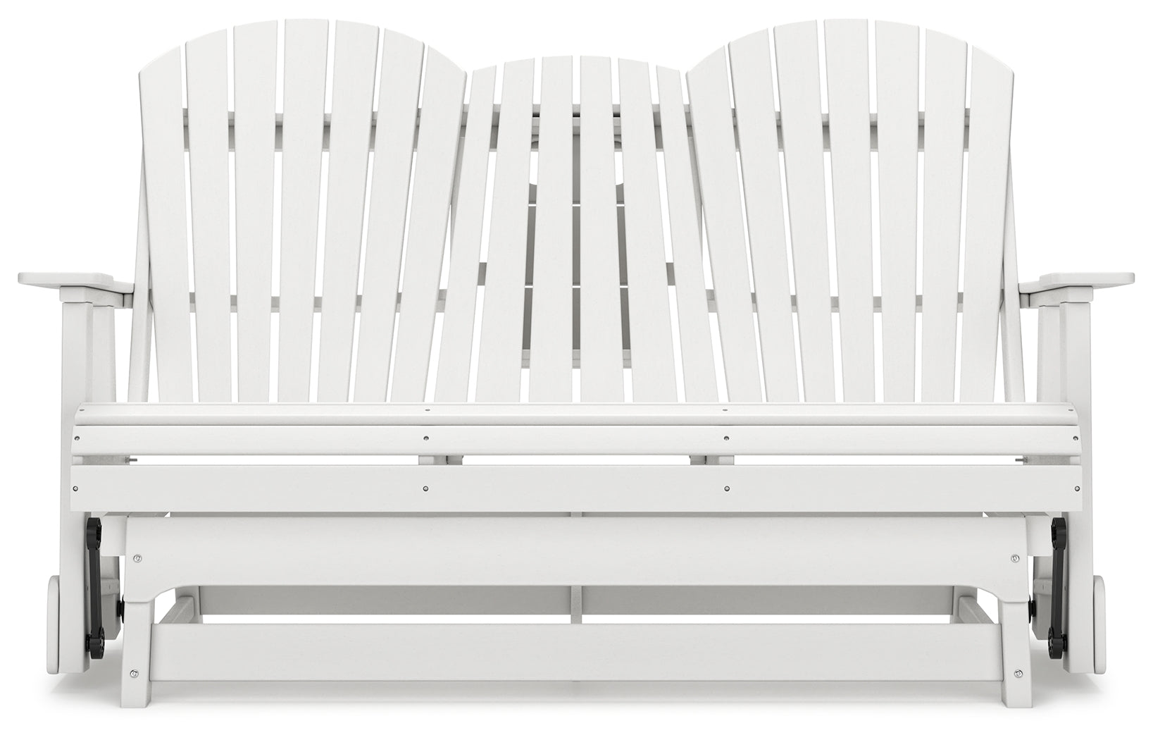 Hyland wave White Outdoor Glider Loveseat - Ornate Home