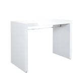 Icon Gloss White Lacquer Bar Table - Ornate Home