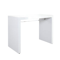Icon Gloss White Lacquer Bar Table - Ornate Home