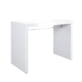 Icon Gloss White Lacquer Bar Table - Ornate Home