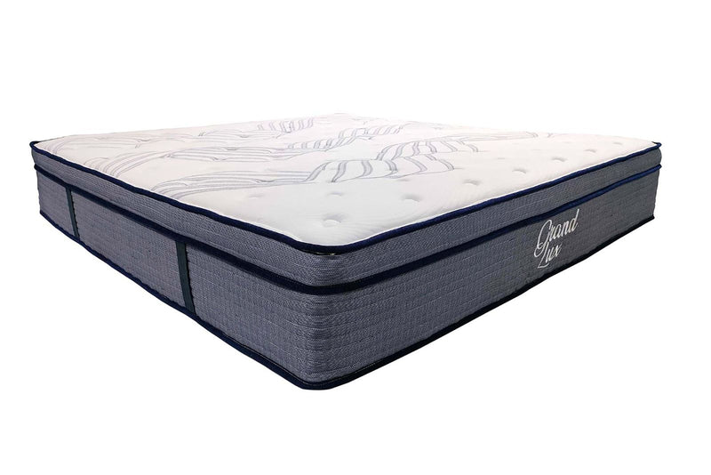 Grand Lux 14" King Innerspring Euro Top Mattress - Ornate Home