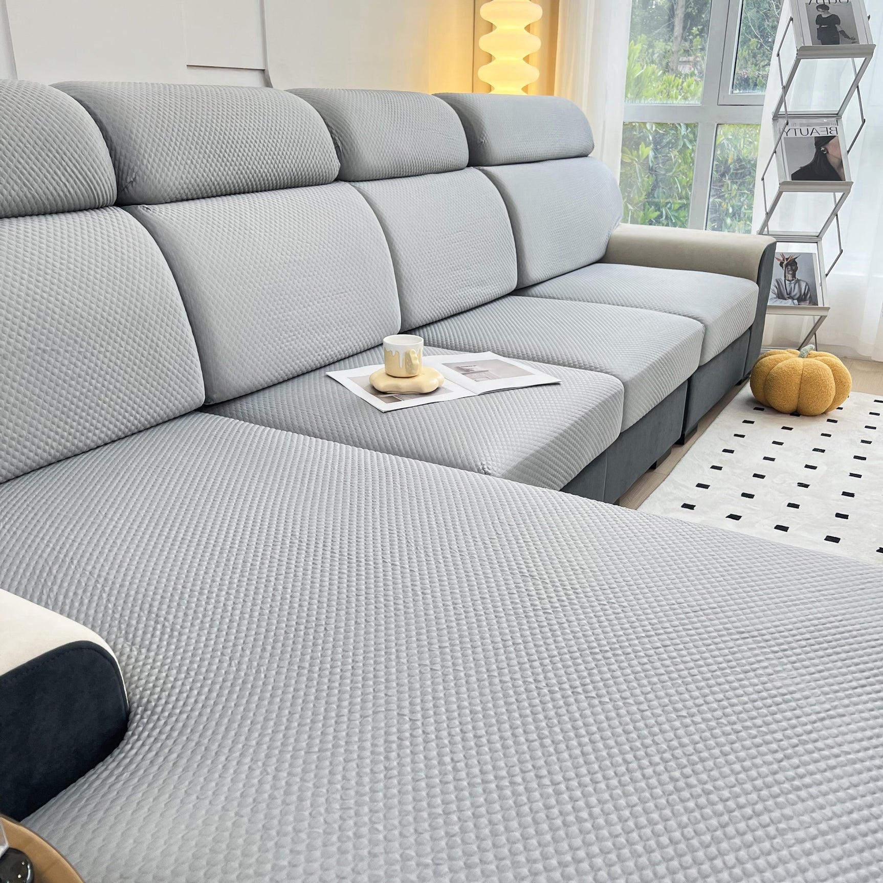 Cooling Stretch Sofa Seat Cushion Covers, Slip Covers for Cushions, Universal Couch Cushion Protector