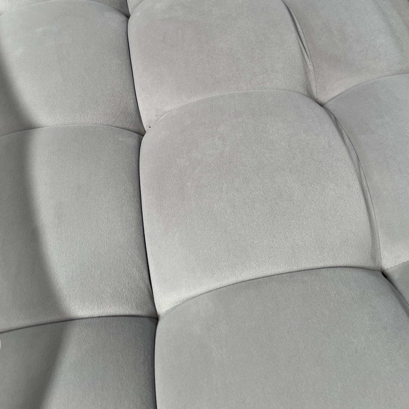 Lipa Gray Velvet Double Chaise "U" Shape Sectional Sofa - Ornate Home