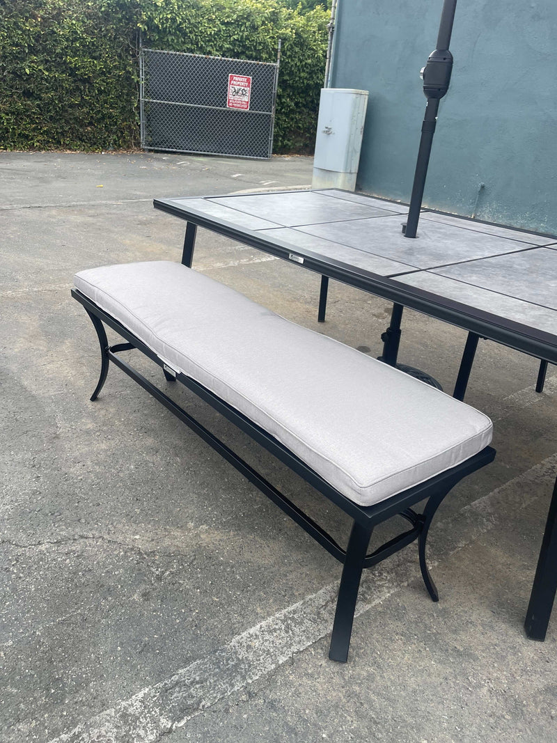 Sintra Black & Gray Outdoor Bench - Ornate Home