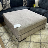 Regent Park Pewter Oversized Accent Ottoman - Ornate Home