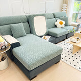 Polar Fleece Stretch Seat Cushion Covers, Couch Cushion Covers Slipcover, Sofa Cushion Protector Covers
