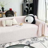 Cooling Textured Sofa Cover Washable Soft Couch Throw Blanket for Summer & Pets