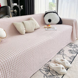 Cooling Textured Sofa Cover Washable Soft Couch Throw Blanket for Summer & Pets