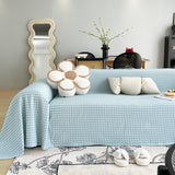 Cooling Textured Sofa Cover Washable Soft Couch Throw Blanket for Summer & Pets