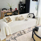 Cooling Textured Sofa Cover Washable Soft Couch Throw Blanket for Summer & Pets