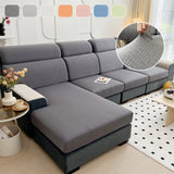 Vedic Chant Jacquard Fleece Fabric Stretch Cushion Cover, Non-Slip Furniture Protector for Kids, Chaise Lounge Cushion Covers