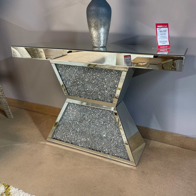 Noralie Console Table Geometric Pedestal Base