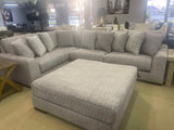 Regent Park Pewter 5pc Symmetrical Corner Sectional - Ornate Home