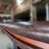 INO Design 96" Premium 10 Player Oval Brown & Green Speed Cloth Texas Holdem Casino Poker Table with Dimmable LED - Ornate Home