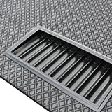 INO Design 96inch Oval Poker Table Detachable Armrest Chip Tray Black Speed Cloth Surface Stainless Steel Pedestal Base - Ornate Home