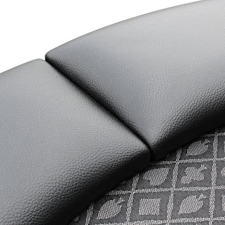 INO Design 96inch Oval Poker Table Detachable Armrest Chip Tray Black Speed Cloth Surface Stainless Steel Pedestal Base - Ornate Home