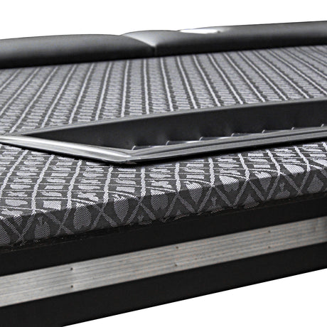 INO Design 96inch Oval Poker Table Detachable Armrest Chip Tray Black Speed Cloth Surface Stainless Steel Pedestal Base - Ornate Home