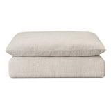 Townes Flecked Ecru Ottoman