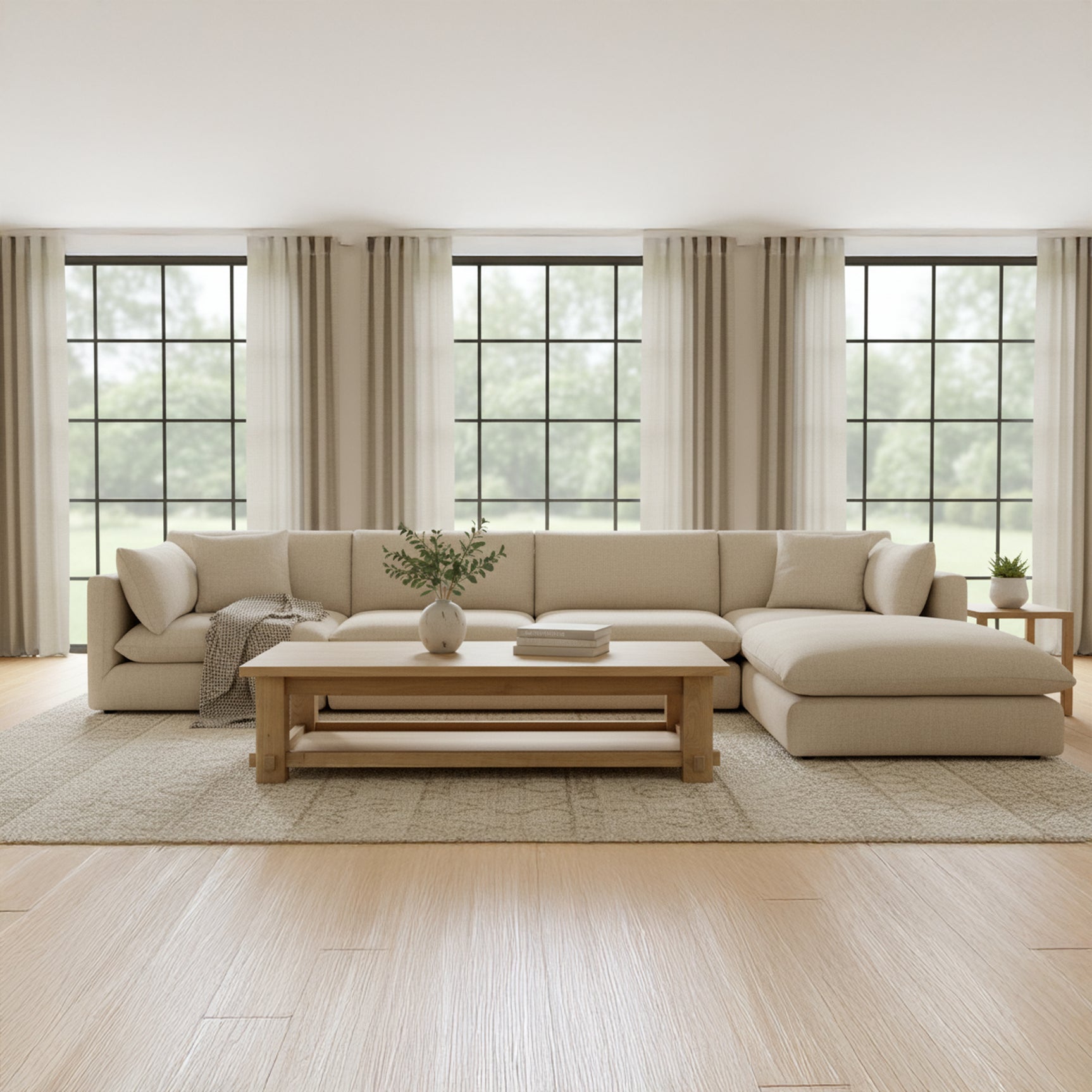 Townes Sand Ottoman