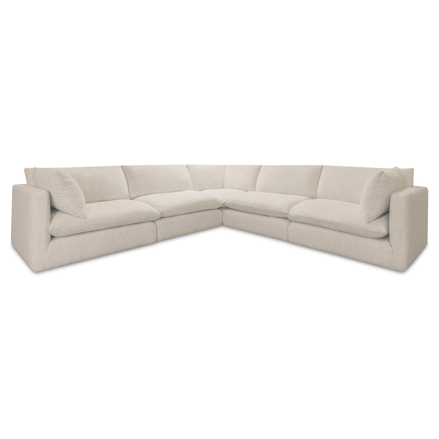 Townes Flecked White Classic L Modular Sectional