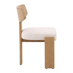 Ian Cream/Natural Dining Chair (Set of 2) - Ornate Home
