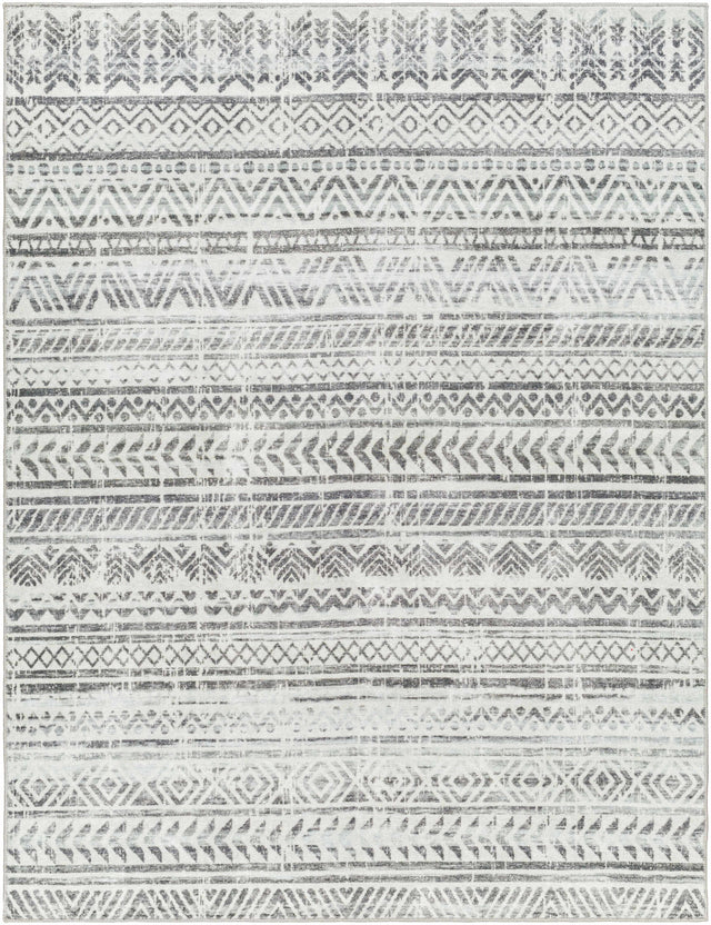 Ianna Light Gray Washable Area Rug - Clearance - Ornate Home