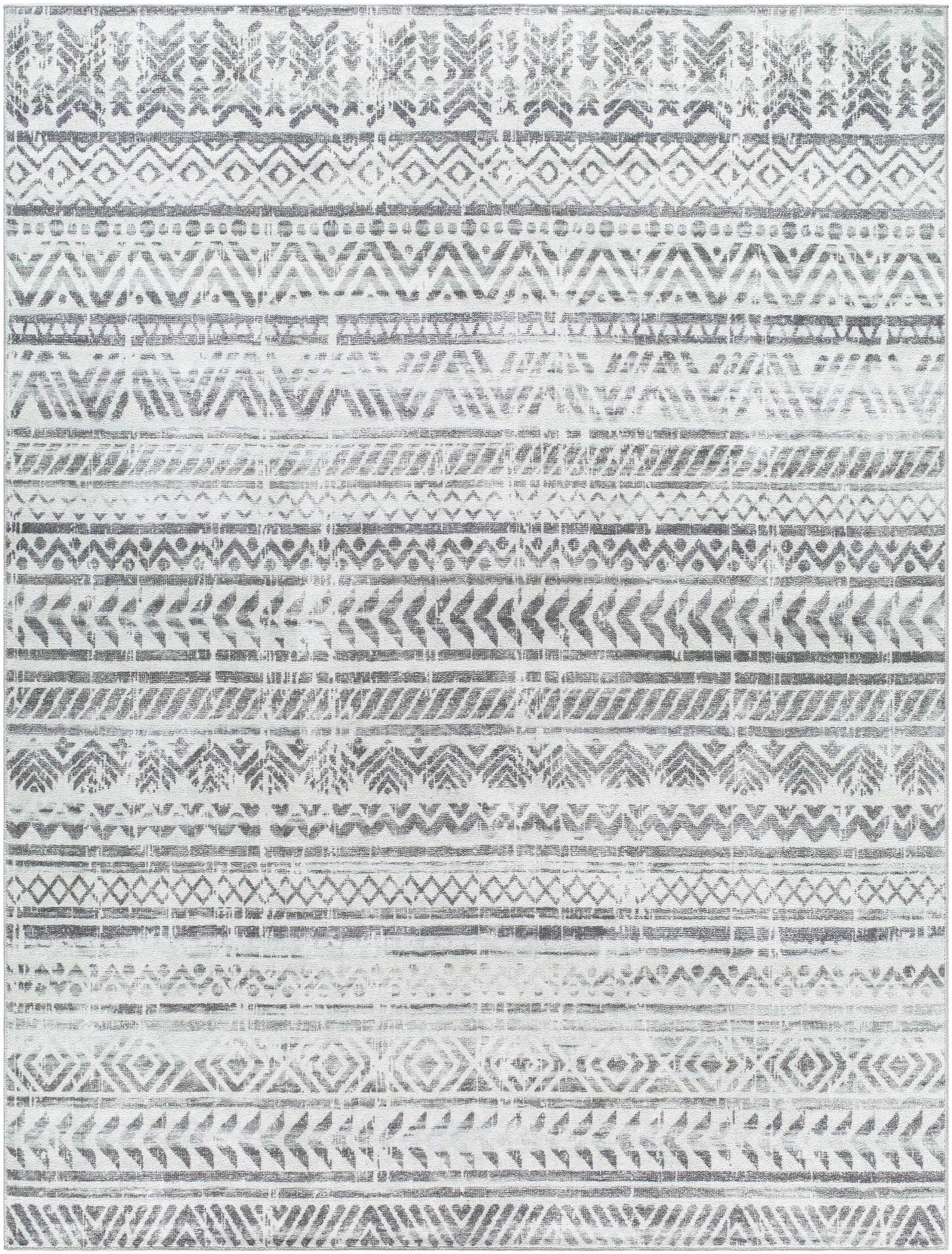 Ianna Light Gray Washable Area Rug - Clearance - Ornate Home