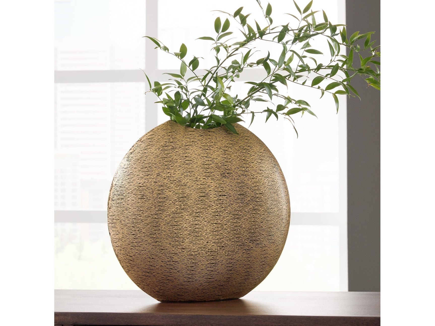 Iansboro Antique Gold Finish Vase (Online Special Price) - Ornate Home
