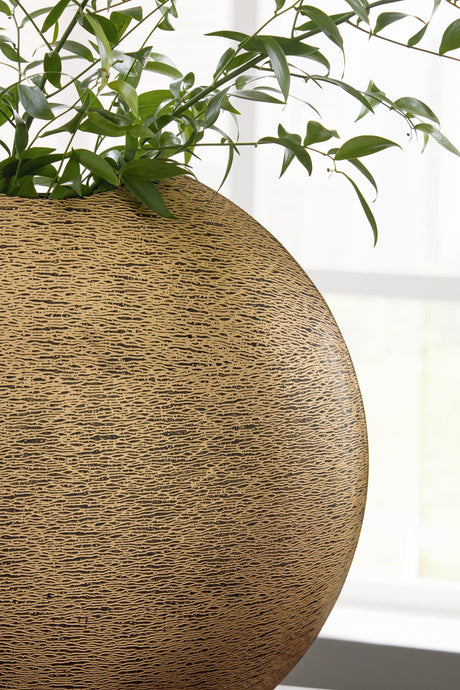 Iansboro Antique Gold Vase - Ornate Home