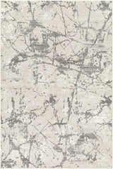 Ianto Gray Marble Washable Area Rug - Ornate Home