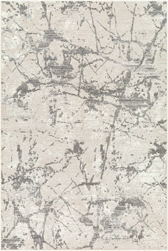Ianto Gray Marble Washable Area Rug - Ornate Home