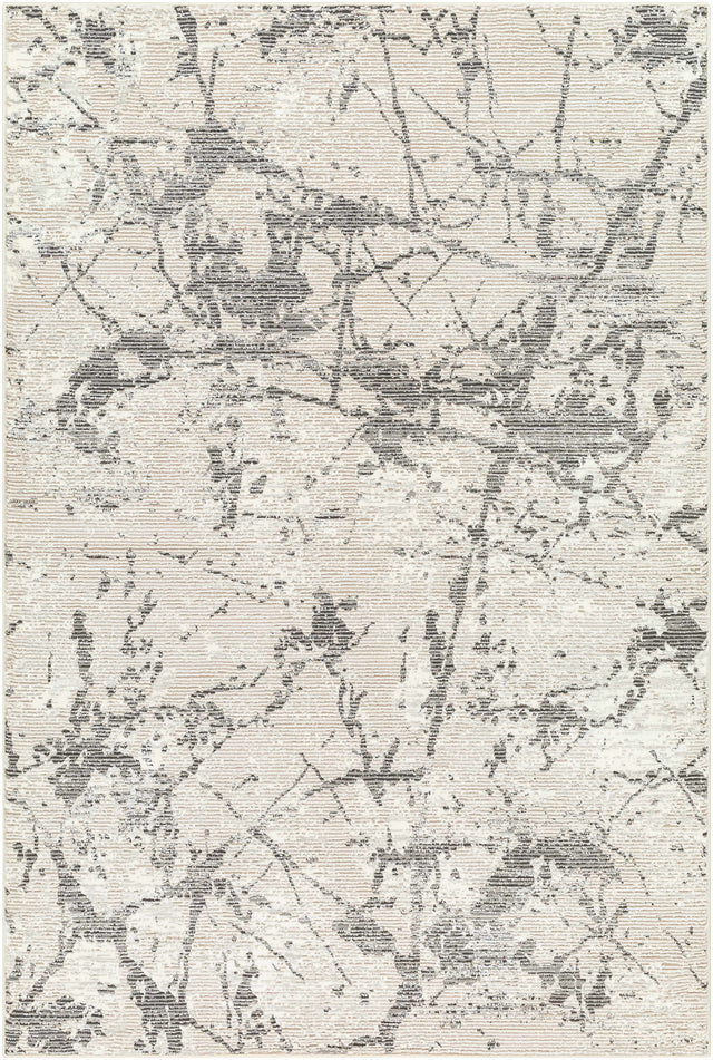 Ianto Gray Marble Washable Area Rug - Ornate Home