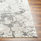 Ianto Gray Marble Washable Area Rug - Ornate Home