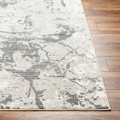 Ianto Gray Marble Washable Area Rug - Ornate Home