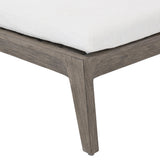 Ibiza Weathered Teak/Pebble/White/Cream Outdoor Chaise - Ornate Home