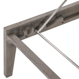 Ibiza Weathered Teak/Pebble/White/Cream Outdoor Chaise - Ornate Home