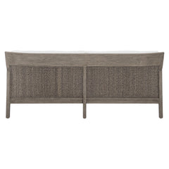 Ibiza Weathered Teak/Pebble/White/Cream Outdoor Sofa - Ornate Home