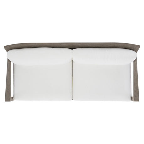 Ibiza Weathered Teak/Pebble/White/Cream Outdoor Sofa - Ornate Home