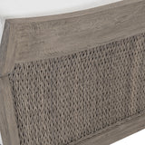 Ibiza Weathered Teak/Pebble/White/Cream Outdoor Sofa - Ornate Home