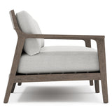 Ibiza Weathered Teak/Pebble/White/Cream Outdoor Sofa - Ornate Home