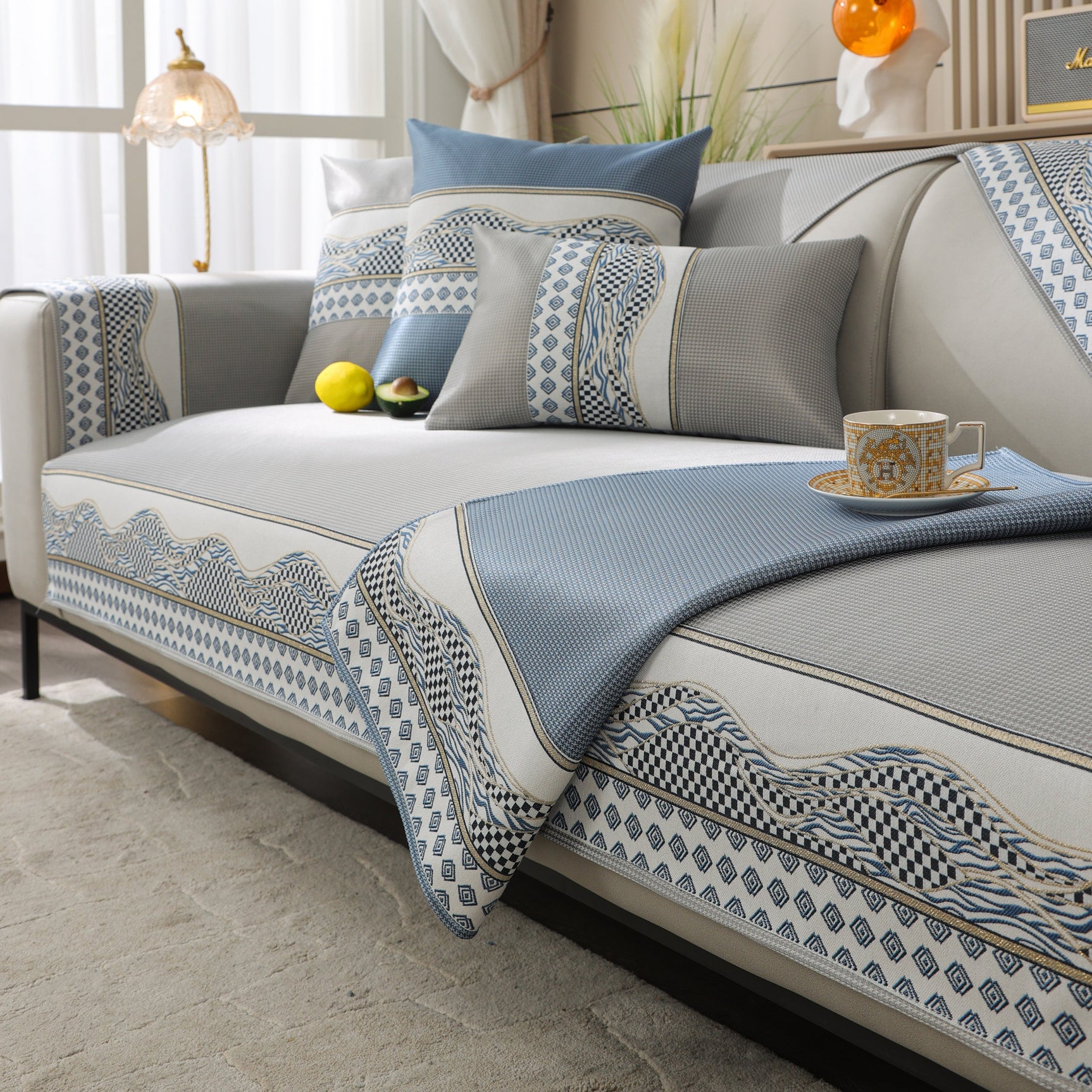 Ice Silk Sofa Cover Non-Slip Slipcover Sofa Cushion Covers Couch Protector for Pets - Ornate Home