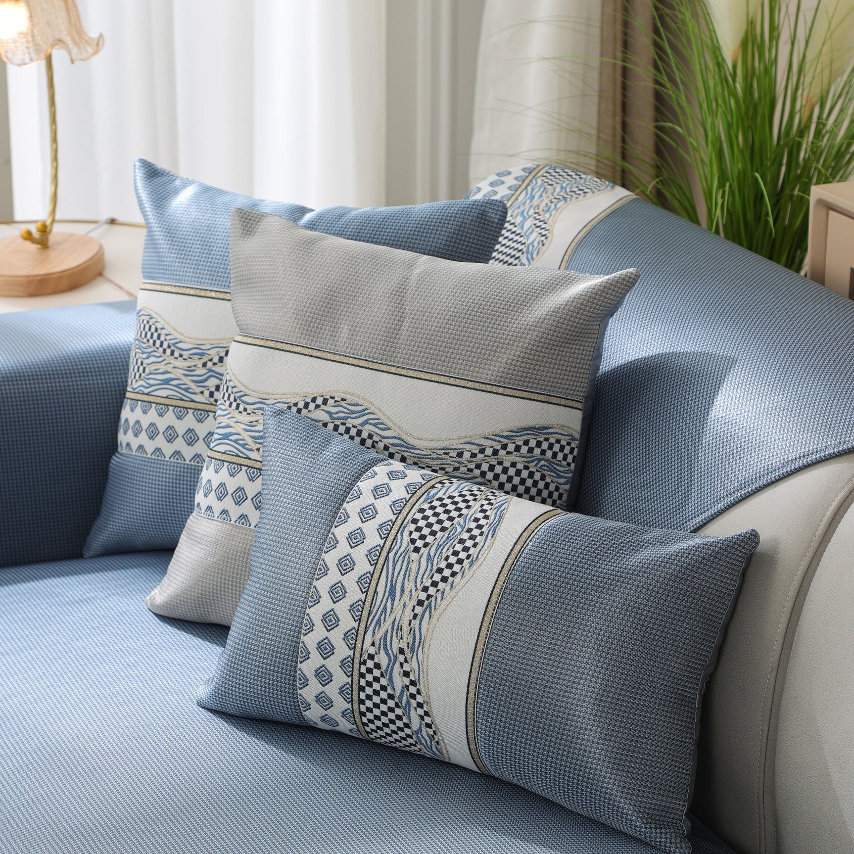 Ice Silk Sofa Cover Non-Slip Slipcover Sofa Cushion Covers Couch Protector for Pets - Ornate Home