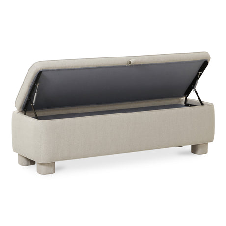Ichigo Light Grey Storage Bench - Ornate Home