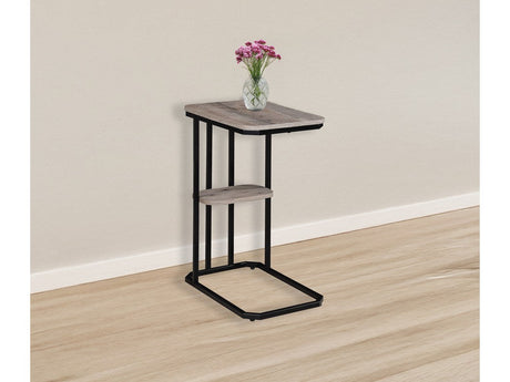 Ida Weathered Grey Chairside Table - Ornate Home